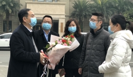 市三医院走访慰问援鄂医疗队家属
