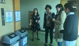 市三医院迎接市卫计委生活垃圾分类工作督导